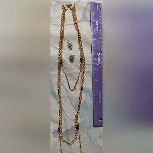 Fashion necklace and earring set